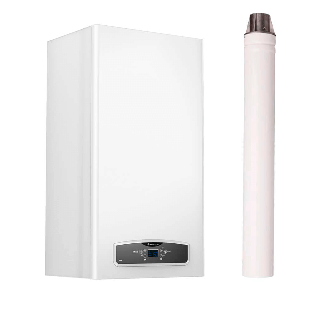 Газовый котел Ariston Cares XC 15 FF дымоход в комплекте